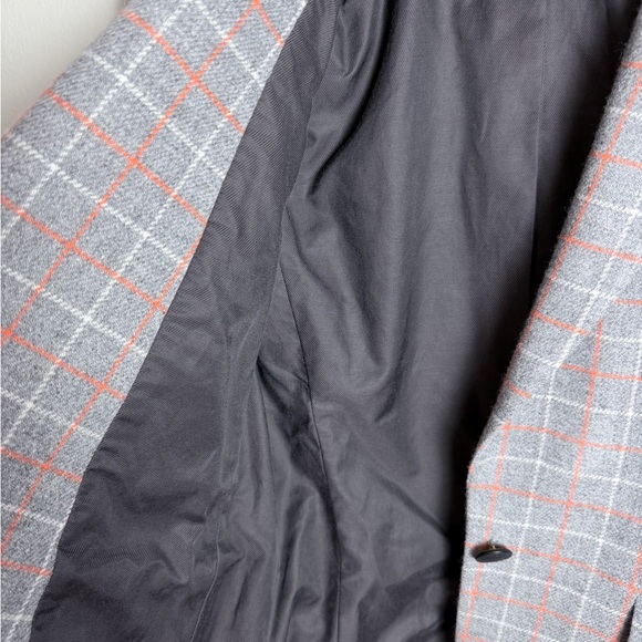 rag & bone Gray and Red Plaid Blazer - Picture 9 of 16